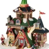 Lemax Santa's Wonderland kersthuisje elwoods elf lodge (herberg) 21,2 x 16,7 x 22,5 cm