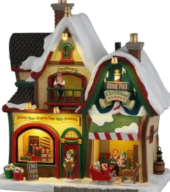 Lemax Santa's Wonderland kersthuisje north pole christmas (kerstwinkel) 26,4 x 16,9 x 30,7 cm