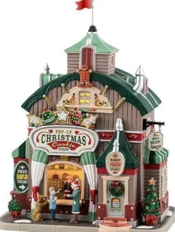 Lemax Santa's Wonderland kersthuisje pop-up christmas cookie store (pop-up winkel) 24,4 x 15,9 x 25,8 cm