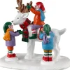 Lemax Santa's Wonderland kerstdorpminiatuur reindeer snowman (rendier sneeuwpop) 7,7 x 5,5 x 6,7 cm