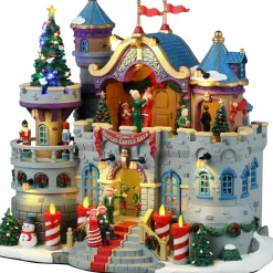 Lemax Sights & Sounds kerstdorp santa's castle gala (kasteel bal) 17 x 27,5 x 24,5 cm
