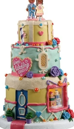 Lemax Sugar 'n' Spice kersthuisje wendy's wedding cakes (bruidstaart winkel) 14,5 x 14,5 x 23,5 cm