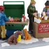 Lemax Vail Village kerstdorpminiatuur winter block party (winter barbecue) 14,5 x 10 x 19,9 cm