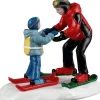 Lemax Vail Village kerstdorpminiatuur ski slope lesson (skiles) 4,8 x 6,8 x 6,1 cm