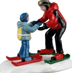 Lemax Vail Village kerstdorpminiatuur ski slope lesson (skiles) 4,8 x 6,8 x 6,1 cm