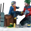Lemax Vail Village kerstdorpminiatuur father and son ski day (vader en zoon skiën) 12,1 x 4,5 x 17,8 cm
