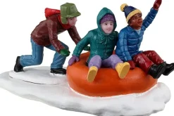 Lemax Vail Village kerstdorpminiatuur tubing trio (band glijden) 9 x 4,9 x 4,9 cm
