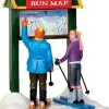 Lemax Vail Village kerstdorpminiatuur What's Next (skiërs) 9,8 x 7,7 x 11 cm