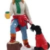 Lemax Vail Village kerstdorpminiatuur Lumberjill sonia (houthakker Sonia) 5,8 x 4 x 7 cm
