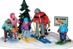 Lemax Vail Village kerstdorpminiatuur Ski School (skischool) 11 x 14,7 x 7,3 cm