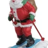 Lemax Vail Village kerstdorpminiatuur santa skier (kerstman skiën) 3,7 x 5,5 x 8 cm