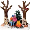 Lemax Vail Village kerstdorpminiatuur Staying Warm (kampvuur) 14,5 x 11 x 12,50 cm
