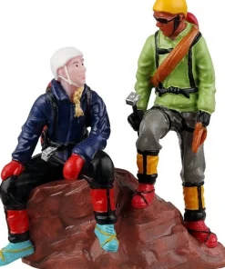 Lemax Vail Village kerstdorpminiatuur mountain climbers (bergbeklimmers) 6 x 4,4 x 7,6 cm