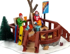 Lemax Vail Village kerstdorpminiatuur sun on the slopes (zon op de piste) 15 x 13,5 x 9,7 cm