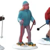 Lemax Vail Village kerstdorpminiatuur snowshoe walkers (sneeuwschoen wandelaars) 9,6 x 4,5 x 7,2 cm 3-delig