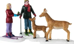 Lemax Vail Village kerstdorpminiatuur friendly wildlife (vriendelijke dieren) 6,3 x 12,2 x 7,1 cm 4-delig