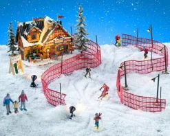 Lemax Vail Village kerstdorp set apres-ski lodge (ski resort) 18,4 x 17,2 x 30,1 cm 29-delig