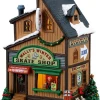 Lemax Vail Village kersthuisje wally's winter skate shop (schaats winkel) 22,9 x 15,6 x 25,3 cm