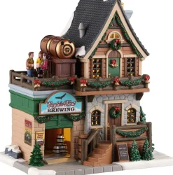 Lemax Vail Village kersthuisje eagle's nest brewing (brouwerij) 22,9 x 16,9 x 26,8 cm