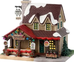 Lemax Vail Village kersthuisje three black bears (restaurant) 12,6 x 18,2 x 15,5 cm