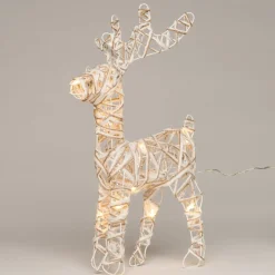 Lichtfiguur hert H 37 cm met 10 LED lampjes