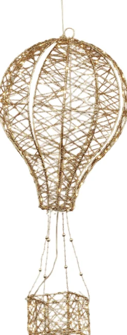 Luca Lighting kerstfiguur luchtballon met verlichting D 28 H 65 cm
