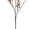 Luca Lighting kersttak met verlichting bessen rood 100 cm
