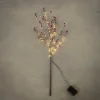 Luca Lighting kersttak met verlichting bessen besneeuwd rood 100 cm