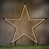 Luca Lighting tuinsteker Garden d'Light ster met verlichting warm wit 90 x 90 x 102 cm