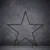 Luca Lighting tuinsteker kerstster 60 x 73 cm met 150 LED lampjes warm wit