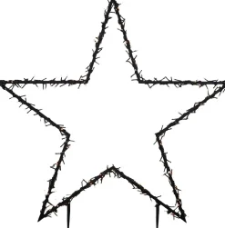 Luca Lighting tuinsteker kerstster 60 x 73 cm met 150 LED lampjes warm wit