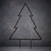 Luca Lighting tuinsteker kerstboom 89 x 1 x 125 cm met 300 LED lampjes warm wit