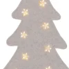 Lumineo decoratieboom Felton grijs met verlichting 9 x 15,5 x 35 cm