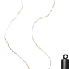 Lumineo draadverlichting Duracharge zilver met 100 lampjes classic warm 9,9 m