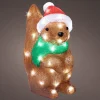 Lumineo kerstfiguur eekhoorn met verlichting 16 x 30 x 30 cm