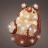 Lumineo kerstfiguur egel met verlichting 23,5 x 19 x 24 cm