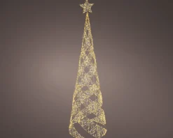 Lumineo kerstfiguur kegel met verlichting D 65 H 234 cm