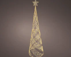 Lumineo kerstfiguur kegel met verlichting D 45 H 168 cm