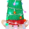 Lumineo kerstfiguur kerstelf met verlichting 19 x 12,5 x 60 cm
