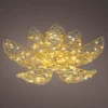 Lumineo kerstfiguur lotus bloem met verlichting D 28 H 9 cm