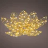 Lumineo kerstfiguur lotus bloem met verlichting D 38 H 13 cm