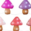 Lumineo kerstfiguur paddestoelen met verlichting 13 x 12,5 x 14,5 cm