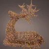 Lumineo kerstfiguur rendier met verlichting 76 x 33 x 88 cm