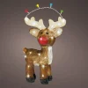 Lumineo kerstfiguur rendier met verlichting 17 x 33 x 47 cm