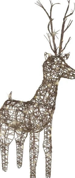 Lumineo kerstfiguur rendier met verlichting 24 x 60 x 104 cm