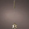 Lumineo kersthanger bal oranje met verlichting D 10 cm