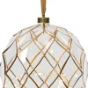 Lumineo kersthanger bal transparant met verlichting D 20 cm