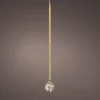 Lumineo kersthanger bal transparant met verlichting D 10 cm
