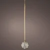 Lumineo kersthanger bal transparant met verlichting D 14 cm