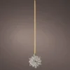 Lumineo kersthanger bloem transparant met verlichting 8 x 19 x 19 cm
